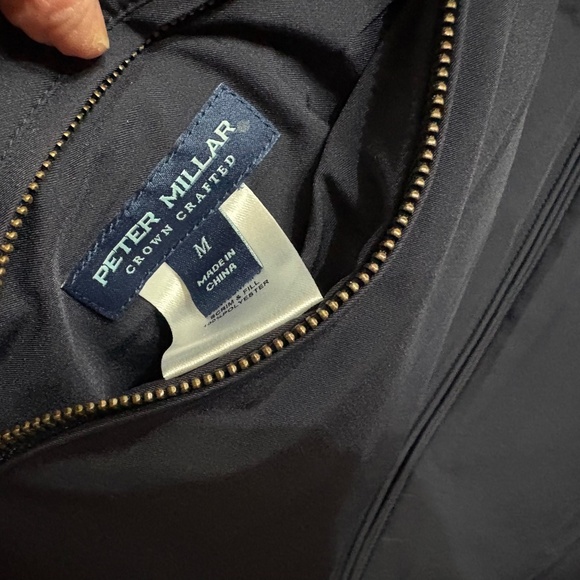 Peter Millar Gray Navy Whistler Reversible Vest Quilted Puffer NWOT M Full-Zip - Picture 14 of 16